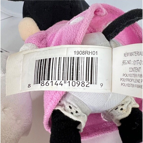 Disney  Mickey and Minnie Mouse Toy Plush Soft And Minnie Plastic Carry Case - Picture 8 of 14